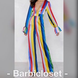 Dresses - Multicolored exclusive striped jumpsuit Dresses - Multicolored exclusive striped jumpsuit